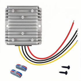 Funayama step-down converter 48V-12V delivers 20A for golf carts.