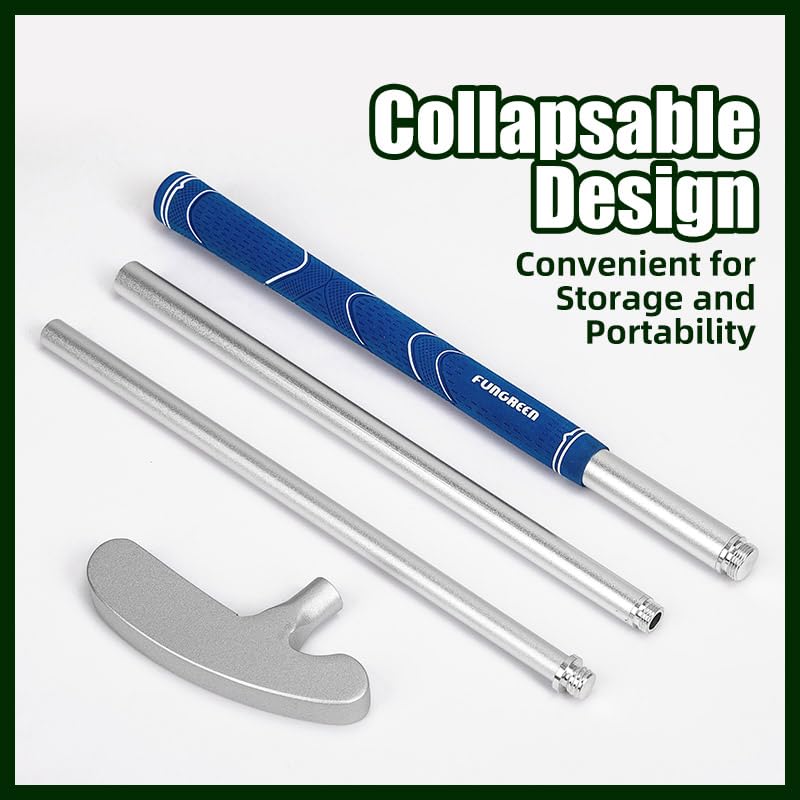 FUNGREEN travel-ready 2-pack putters, compact design for on-the-go practice.