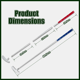 FUNGREEN foldable alloy rod parts shown for compact storage