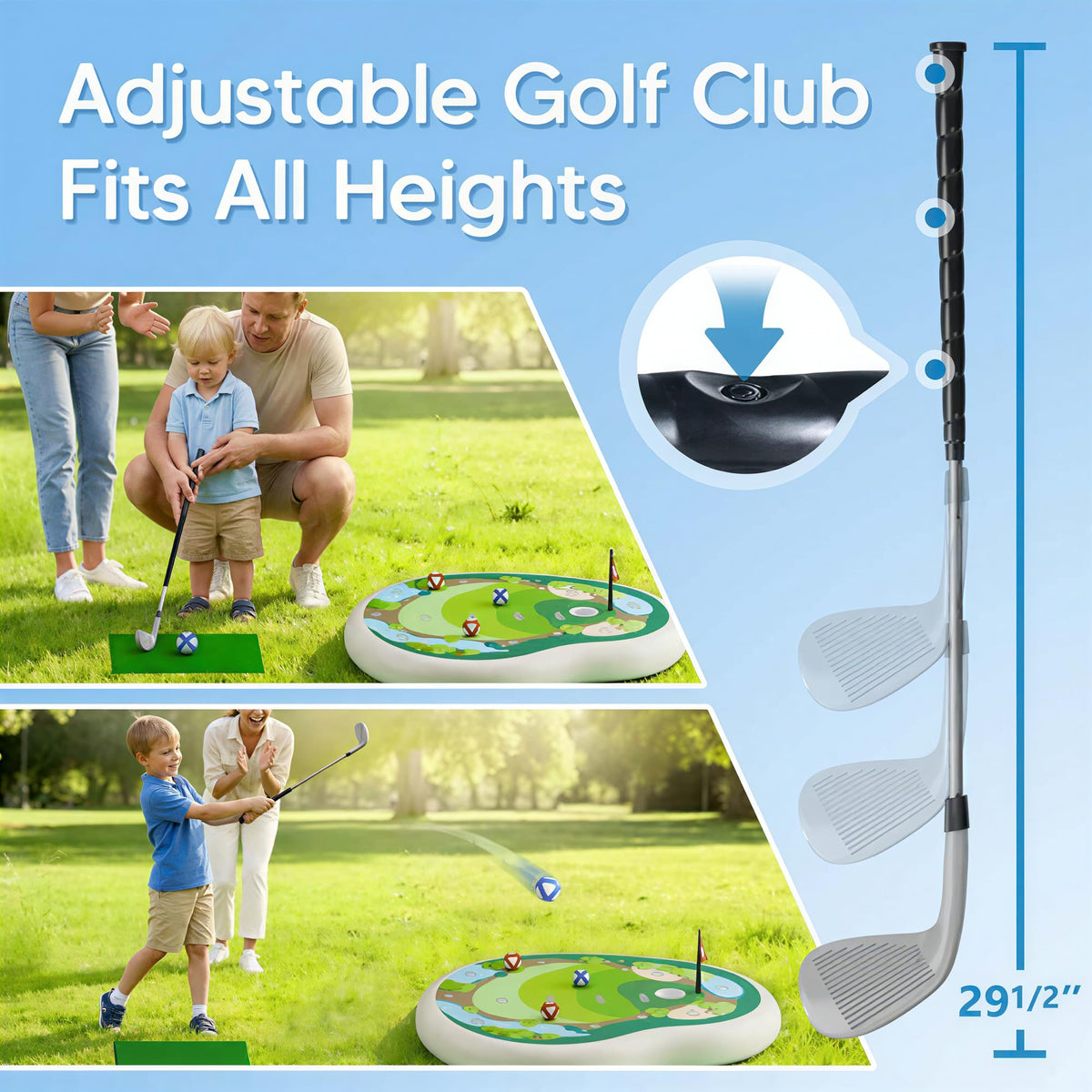 Funscape chipping mat displayed for stable non-slip play on water