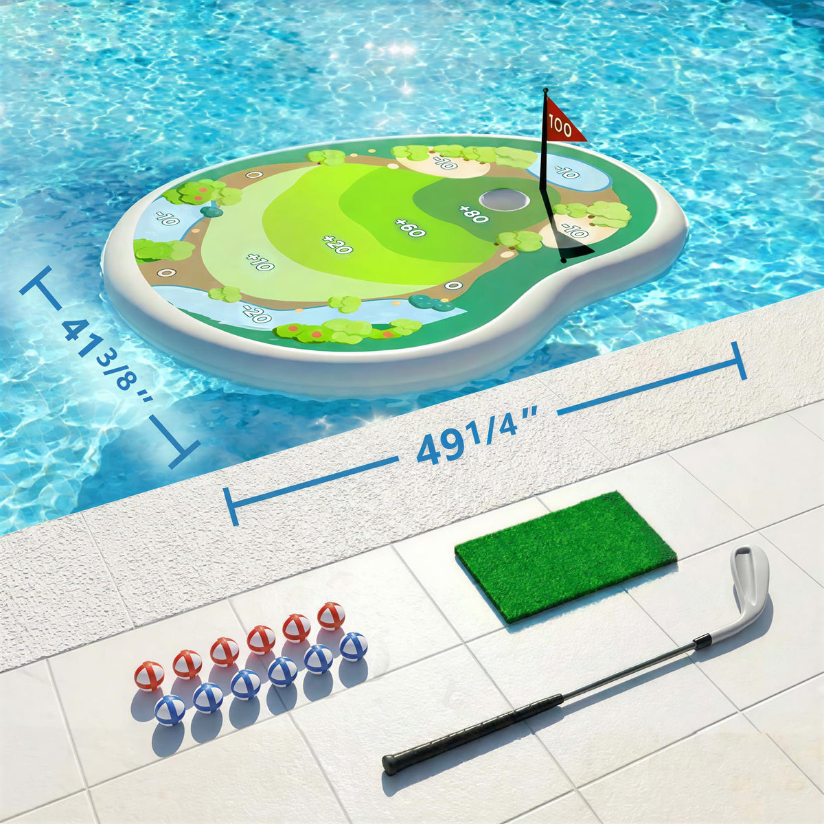 Funscape all-in-one pool game set crafted for family pool parties