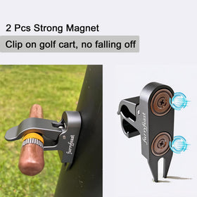 FurryFeast aluminum alloy clip with strong magnets secures gear on any cart.