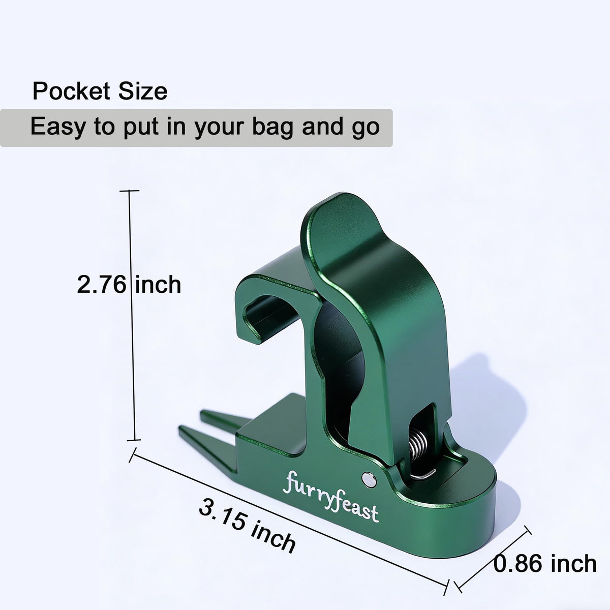 FurryFeast gentle clip design prevents damage during use