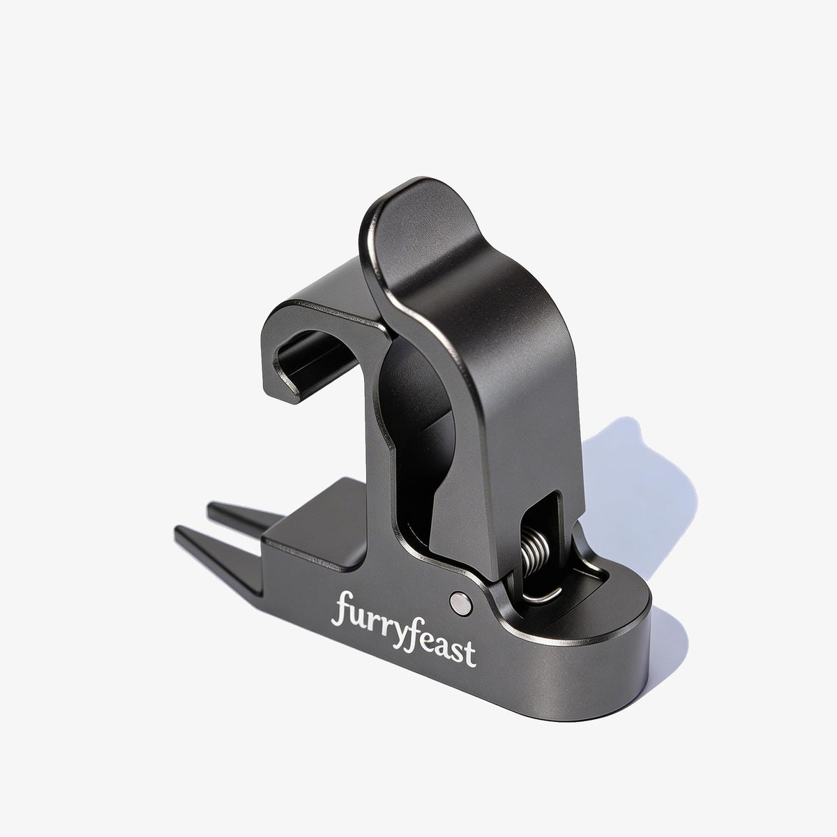 FurryFeast magnetic holder clip for golf cart fork keeps tools within easy reach.