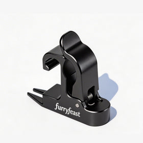 FurryFeast magnetic holder clip on golf cart secures gear during a round.