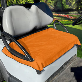 FUSURIRE orange golf cart seat covers with boho pattern protect seats while adding style