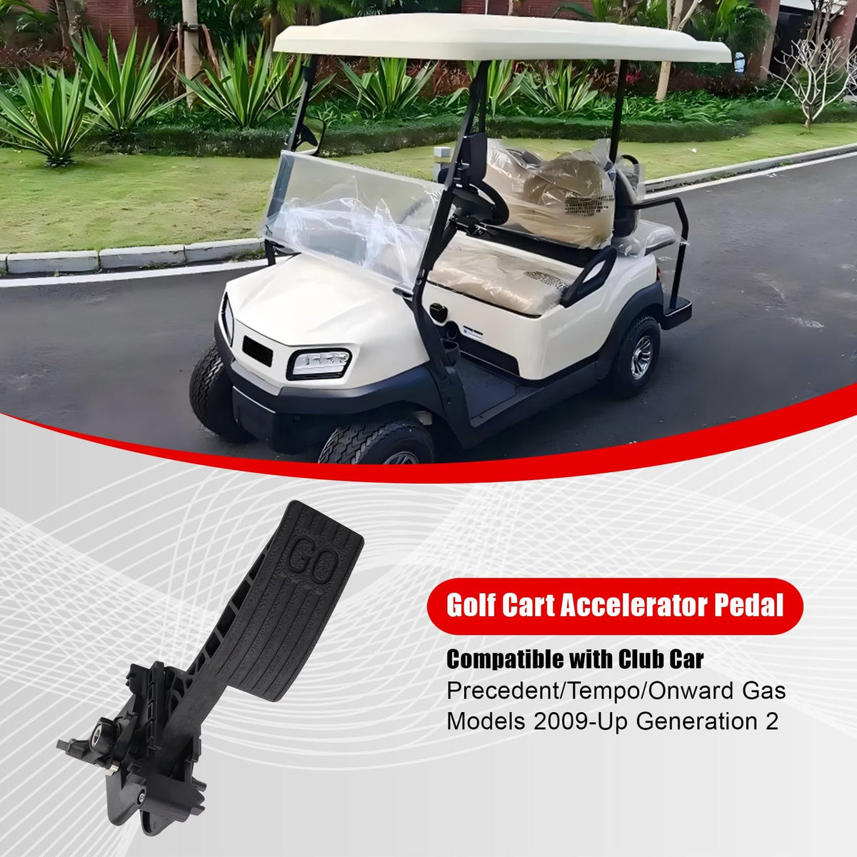FZJDSD club car Precedent/Tempo/Onward Gen2 fit, side view, reliable compatibility