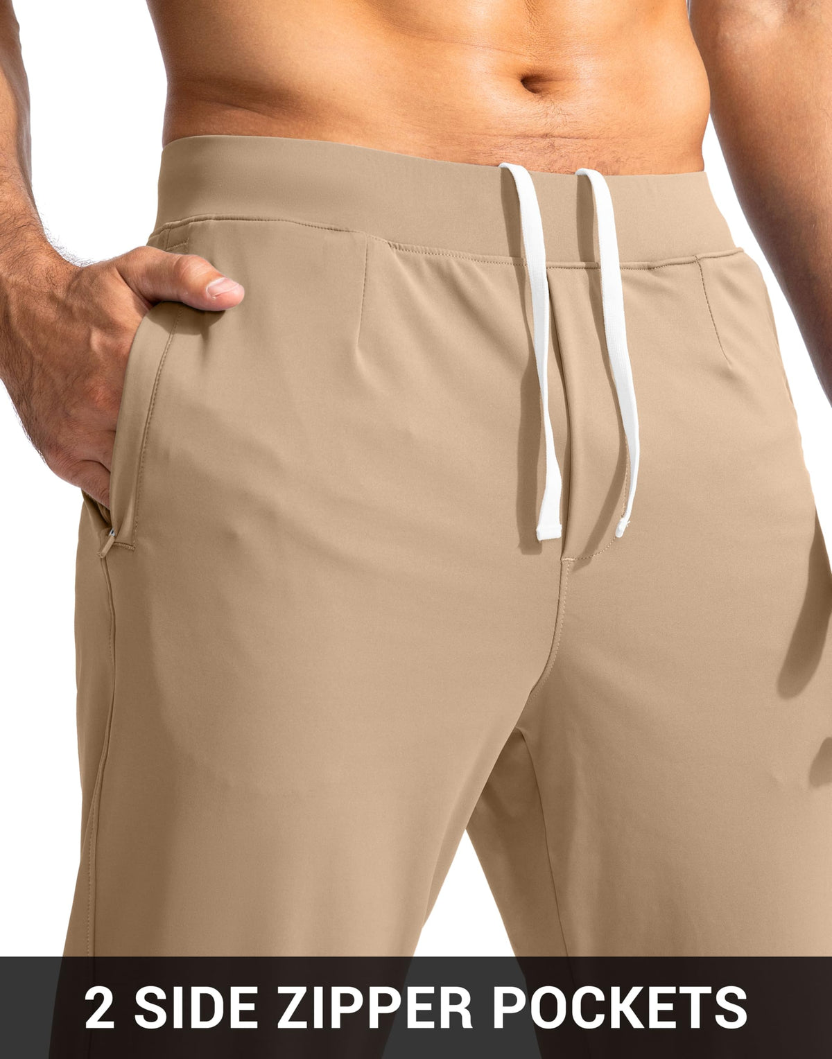 G Gradual elastic waistband with inner drawstring — adjustable fit for comfort