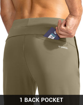 G Gradual golf joggers bronze green tight weave for sun protection