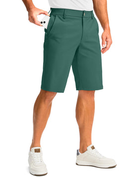 G Gradual golf shorts front view with four pockets for easy on-course organization