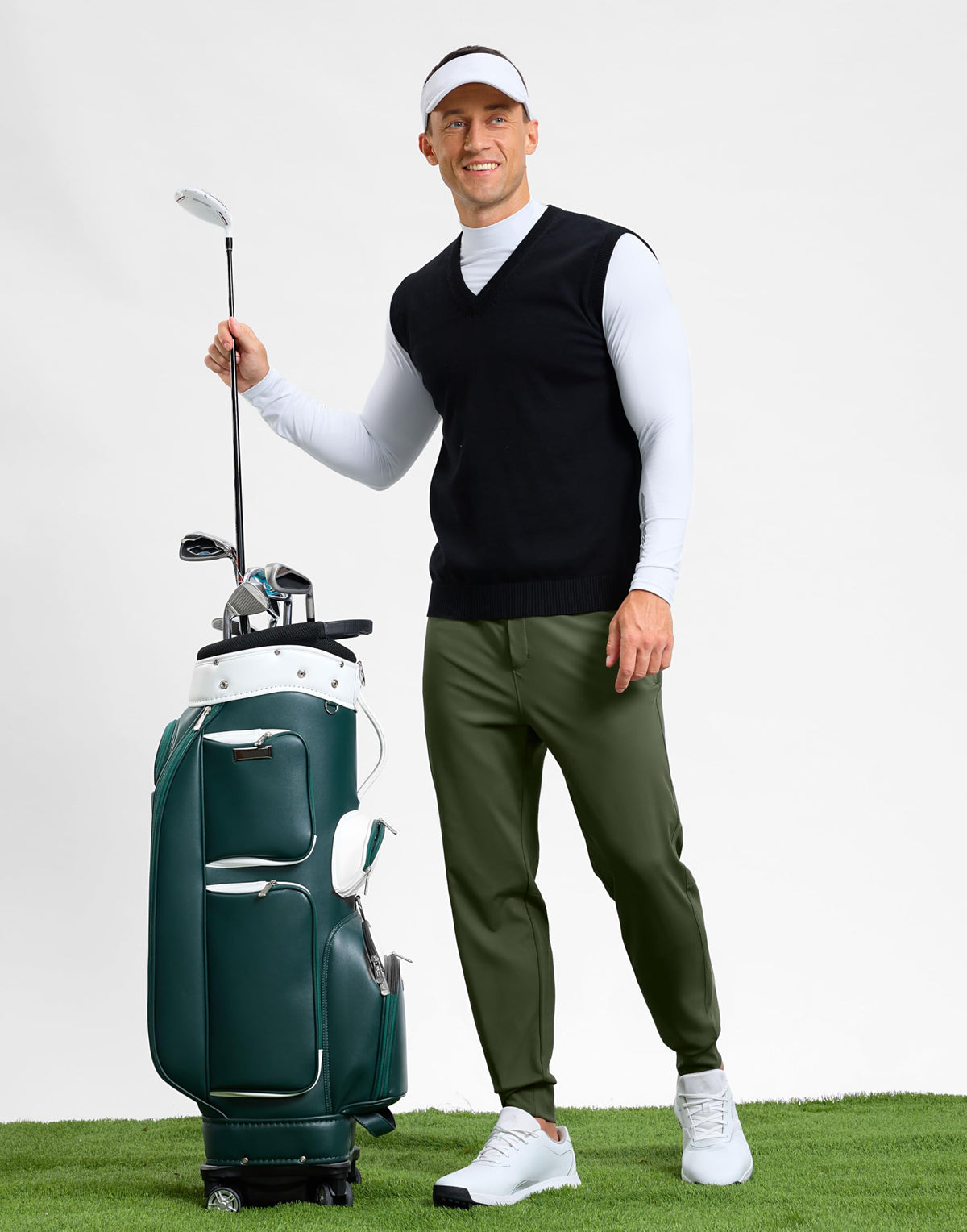 G Gradual olive joggers with zip pockets offering secure storage