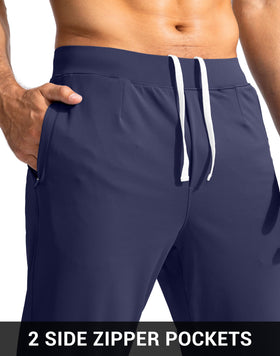 G Gradual joggers stretch fabric enables freedom of movement during activity.