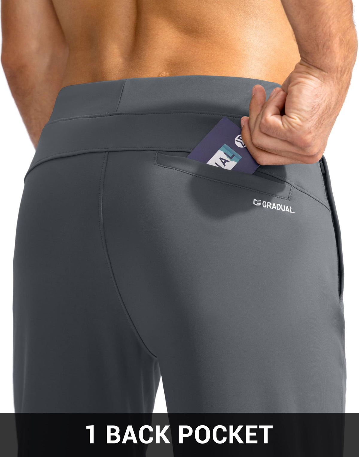 Tightly woven fabric provides sun protection for outdoor activity in G Gradual joggers.