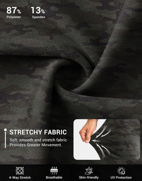 G Gradual green camo joggers offering sun protection during outdoor play