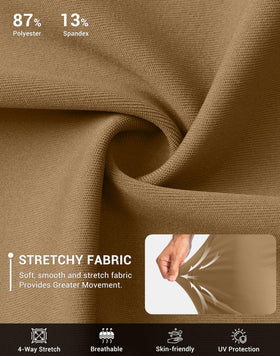 G Gradual joggers weave provides sun protection for outdoor wear.