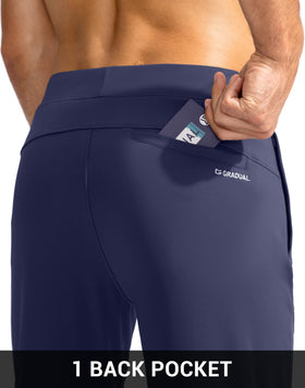 G Gradual joggers offer sun protection during outdoor golf or running.