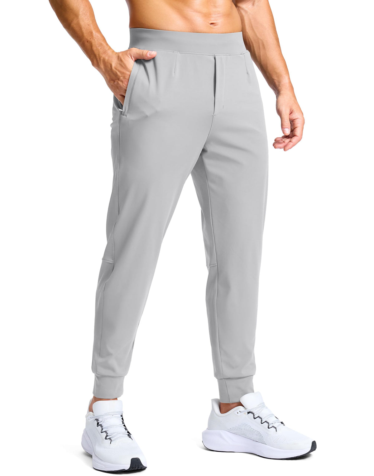 G Gradual men's golf joggers with zip pockets securing valuables during workouts.