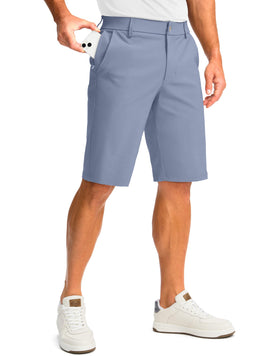 G Gradual golf shorts front view showing breathable 4-way stretch for all-day comfort