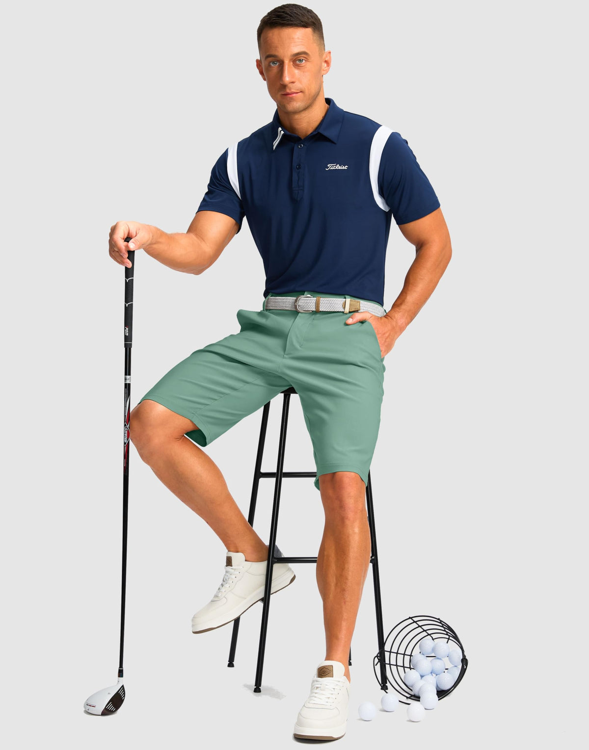 G Gradual shorts offer versatile wear for course and casual days.