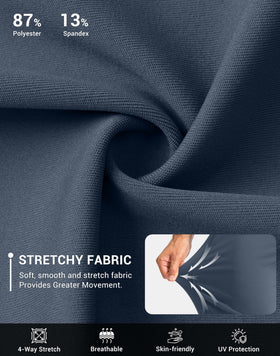 G Gradual stretch fabric close-up highlighting soft, flexible material.