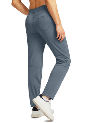 G Gradual pants with elastic waist provide flexible, personalized fit for movement.