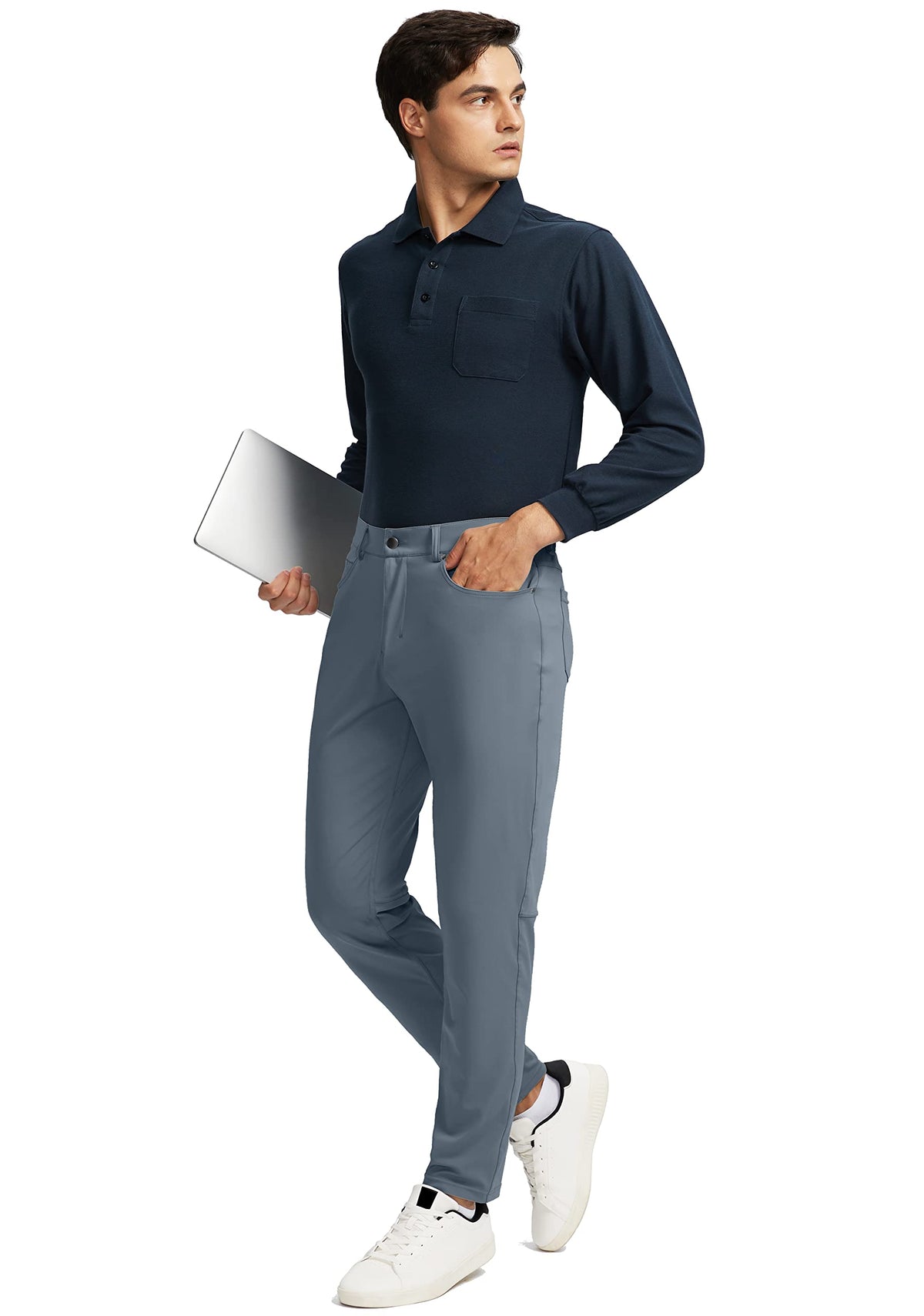 G Gradual slim-fit pants offer a modern, versatile look for several occasions.