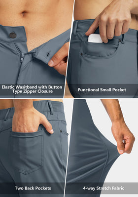 G Gradual stretch golf pants zipper pocket securely holds your phone or wallet.