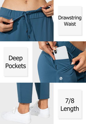 Elastic waistband with drawstring on G Gradual pants ensures a comfortable, customizable fit.