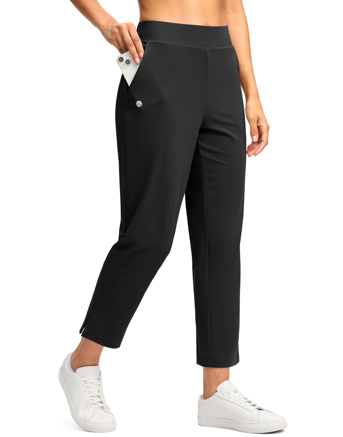 G Gradual women's pants front flat waistband for a streamlined, comfortable fit.
