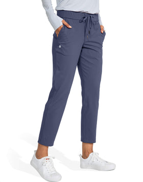 G Gradual pants suitable for golf, travel, and work in dusty blue