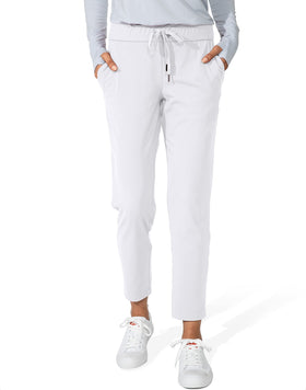 G Gradual pants with elastic drawstring waist for comfortable, customizable fit.