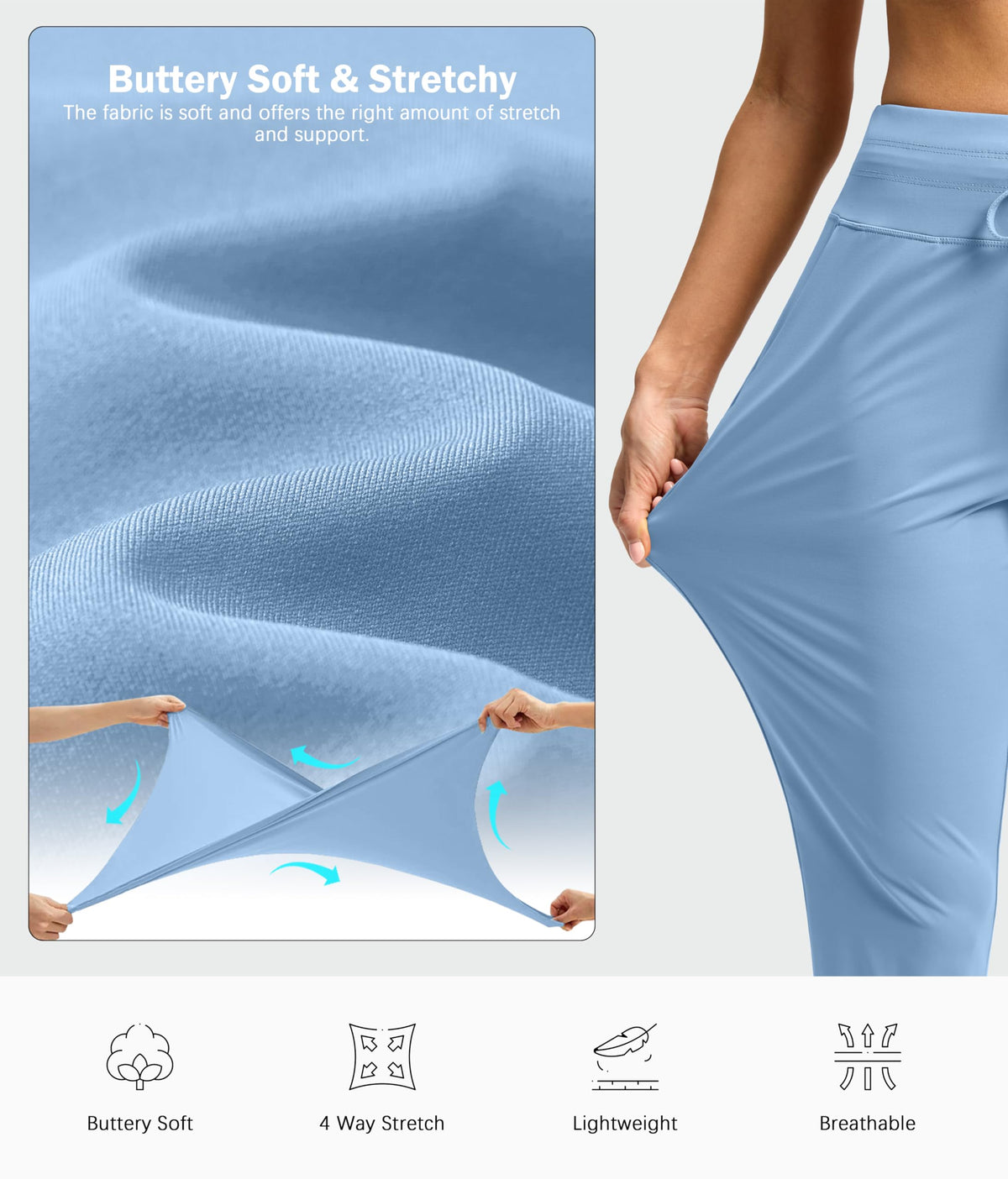 G Gradual stretchy fabric delivers lightweight, breathable comfort that moves with you