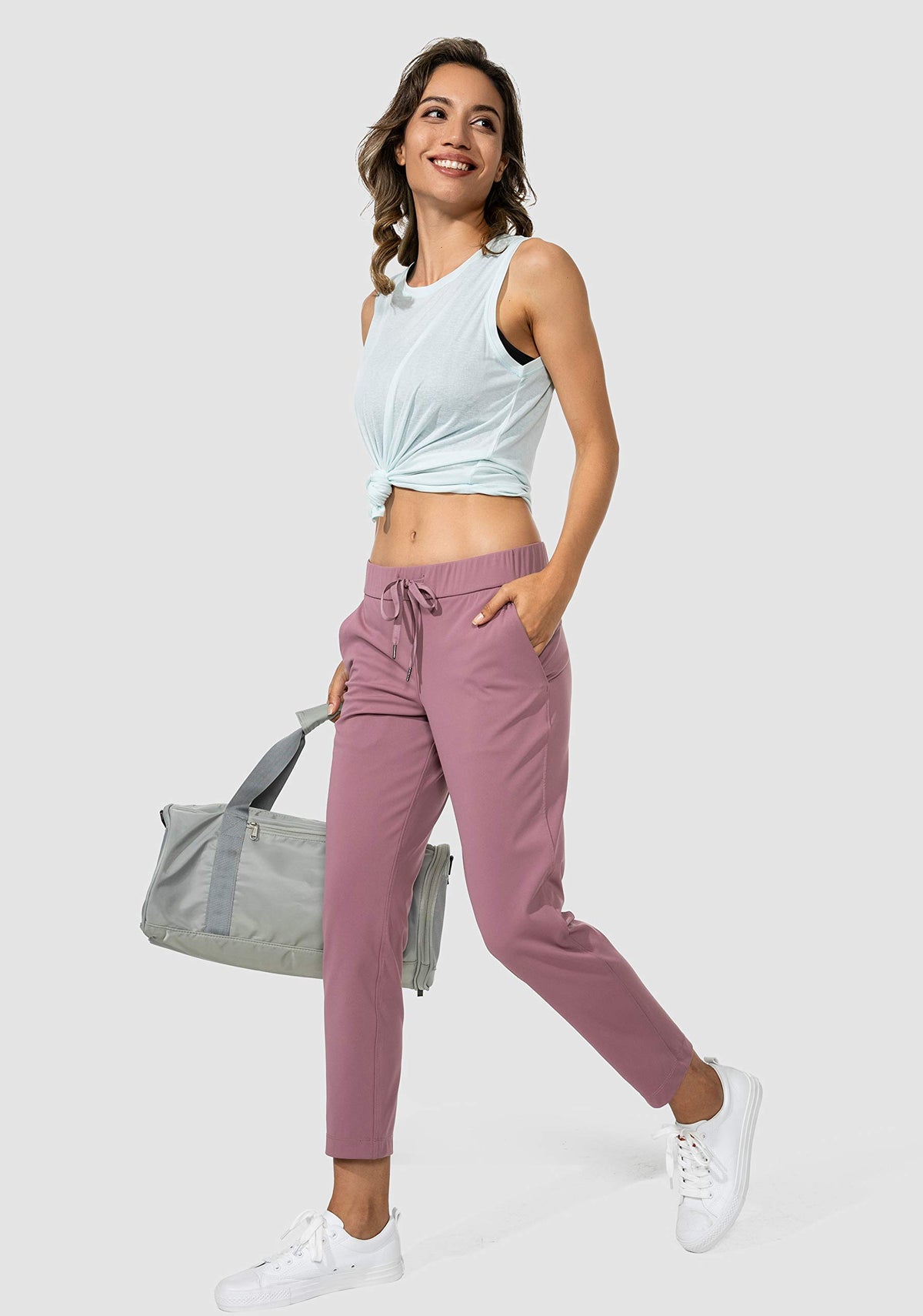 G Gradual pants casual-work-lounge pink medium suitable for golf, travel, and daily routines