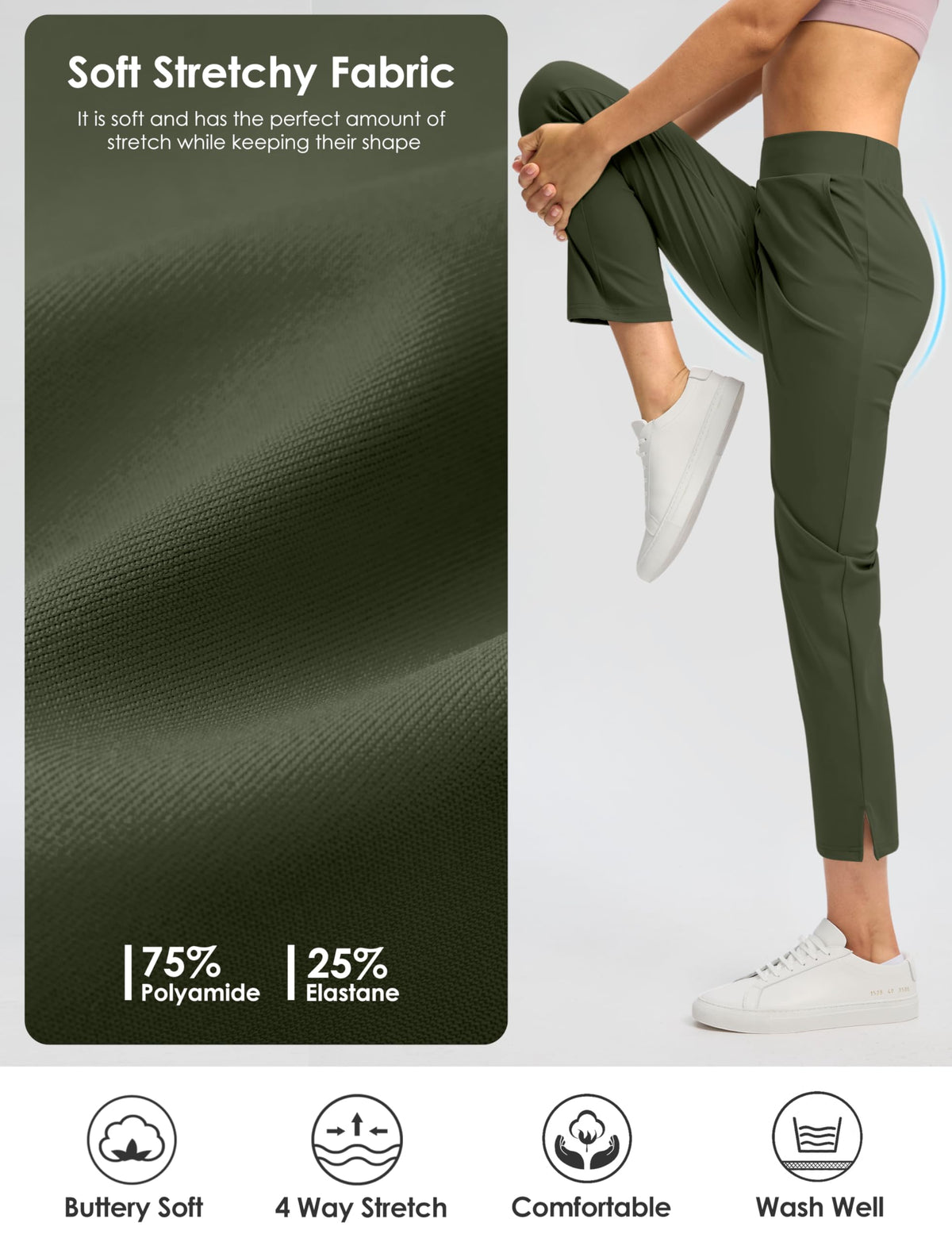 G Gradual versatile pants suitable for golf, travel, and casual office wear