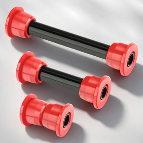 Replacement sleeves shown for high hardness and durability in front suspension
