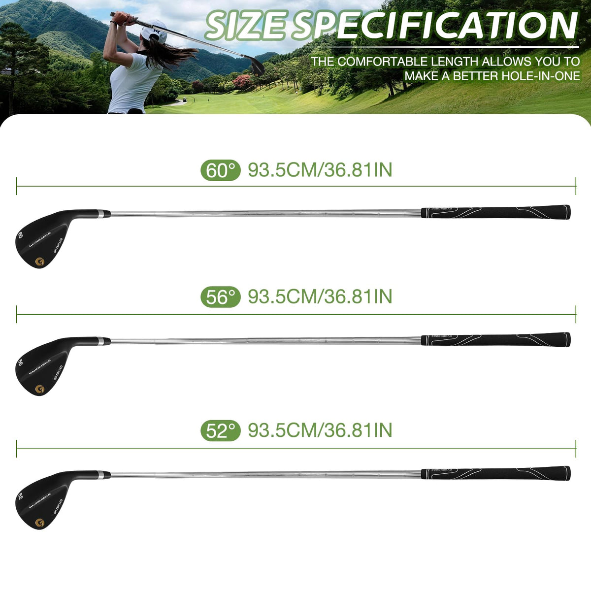 GAHOKONSE premium multi-compound grip for improved feel in all conditions