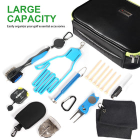 GAIARENA G club brush with lanyard and towel for club cleaning