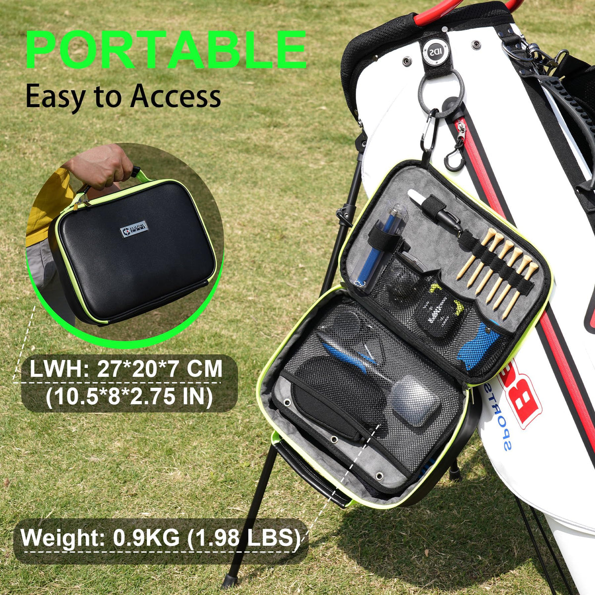 GAIARENA G golf tees array ready for quick tee-offs