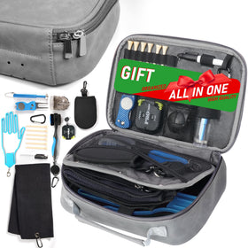 GAIARENA G golf essentials case showing organized storage for on-the-go golfers