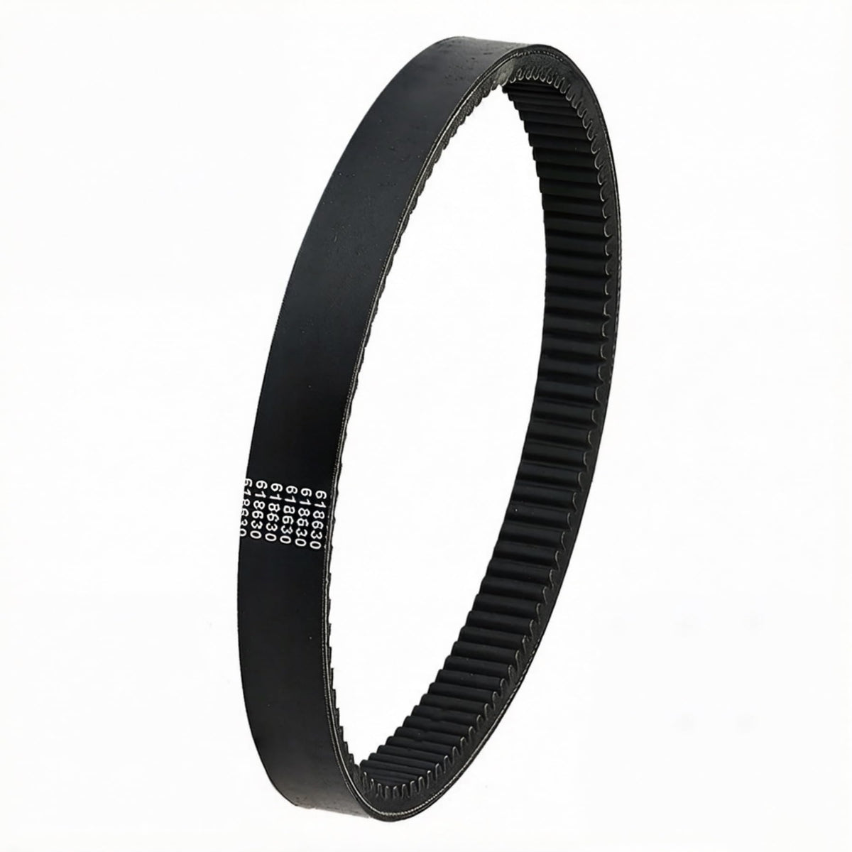 Gairsk 618630 drive belt front view showing durable construction for EZGO carts
