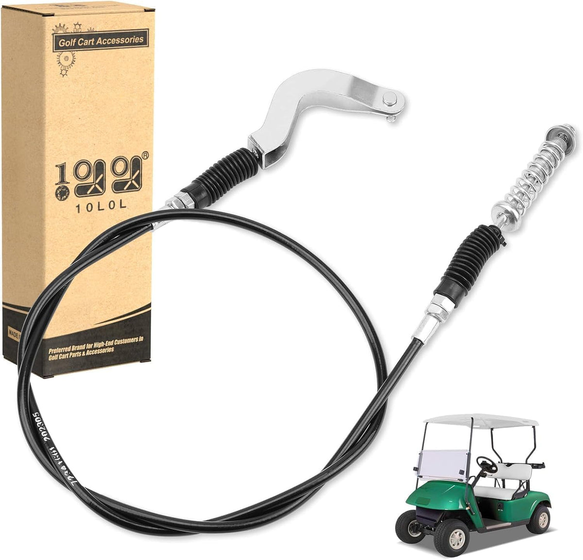 Gairsk golf cart shift cable, 1996-2001 EZGO TXT compatible for direct installation.