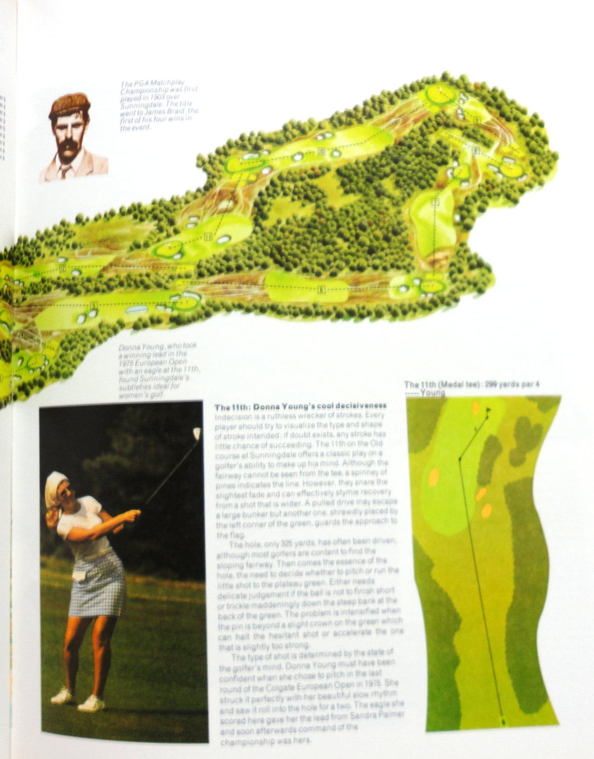 Gallery Books New World Atlas of Golf color illustrations; vivid visuals enhance reading experience