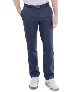 Galvin Green men's shirt gripper pants front view highlighting on-course comfort and sleek style.