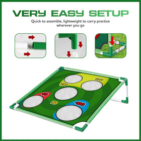 Gameloo Golf Chipping Game backyard play promotes family-friendly competition.