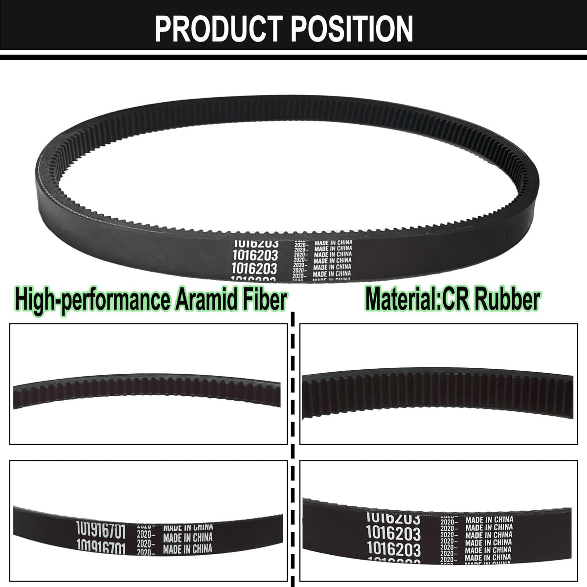 GamMec belt kit packaging showing complete replacement set