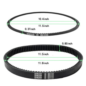 GamMec clutch drive belt close-up for Club Car, accurate fit