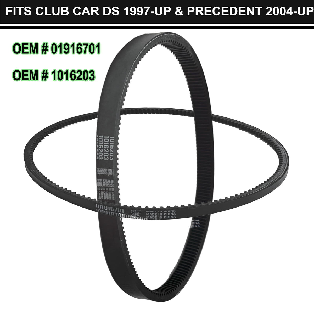 GamMec durable belt material for Club Car, long-lasting performance