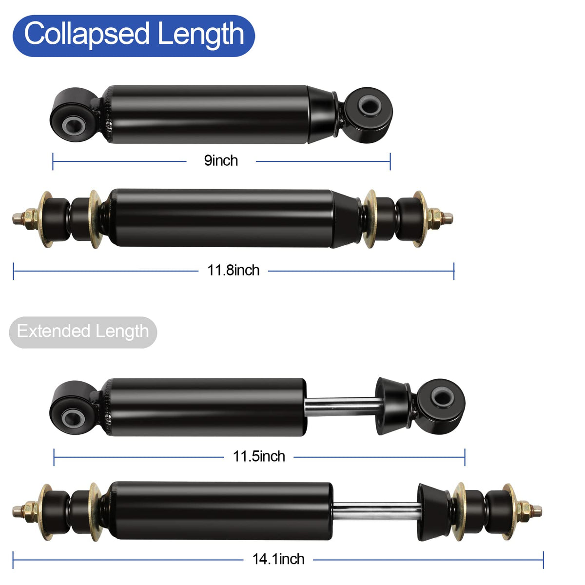 Gaoerfu-CP rear shock absorber for Club Car DS smooths rough terrain transitions