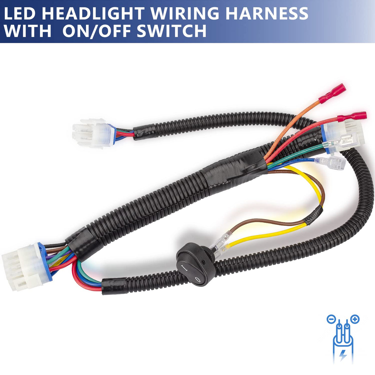 Gaoerfu-CP LED harness kit components laid out for easy installation