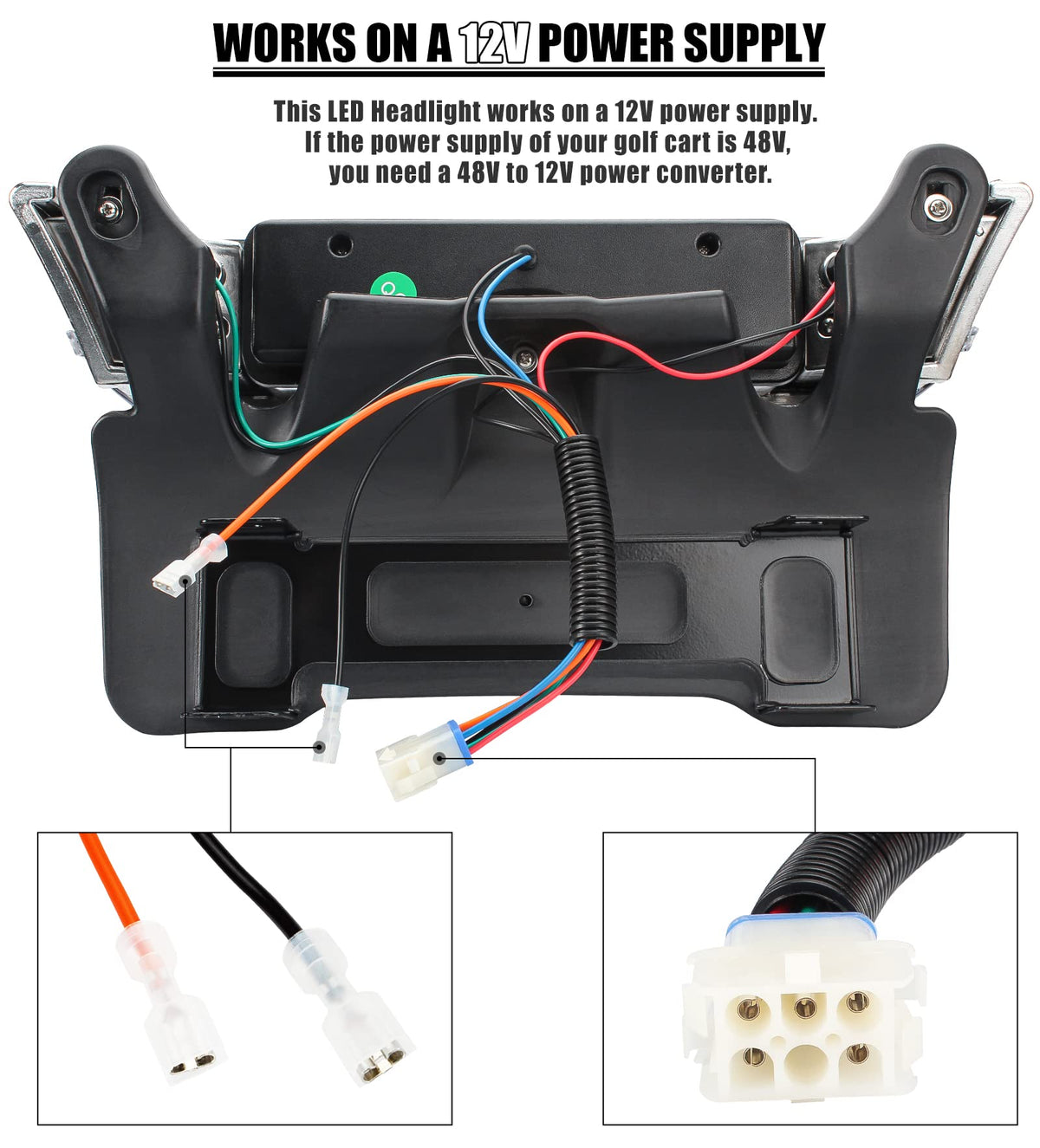 Gaoerfu-CP Precedent LED head light housing and bumper assembly for easy replacement.